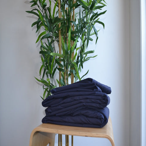 Australian Made Bedding Navy Foundation Sheet Set