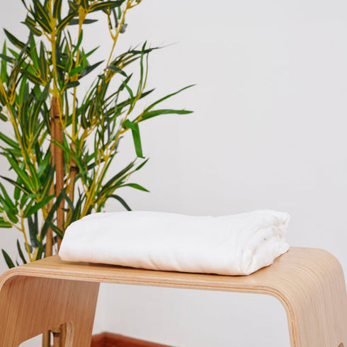 White Bamboo Quilt Cover